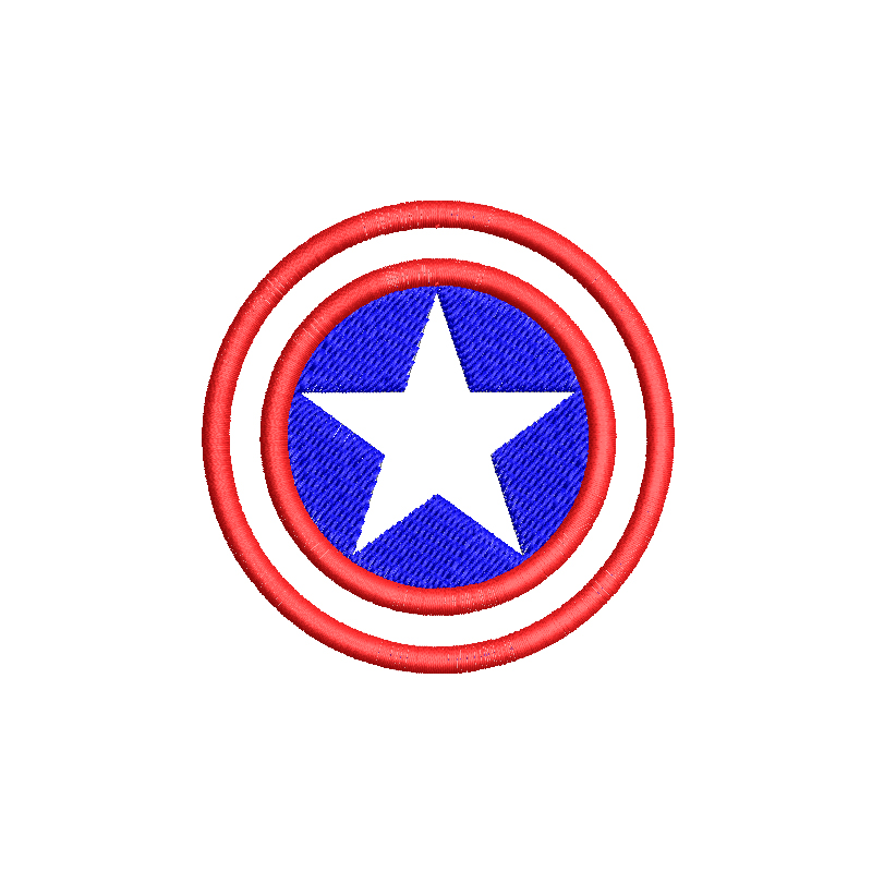 escudo capitan america para bordar