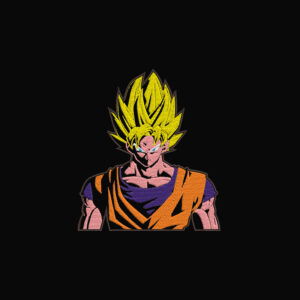 goku super saiyajin fase 2 para bordar