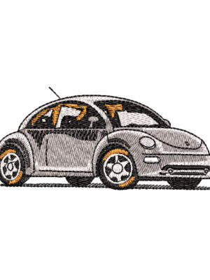 diseño de volkswagen new beetle para bordar