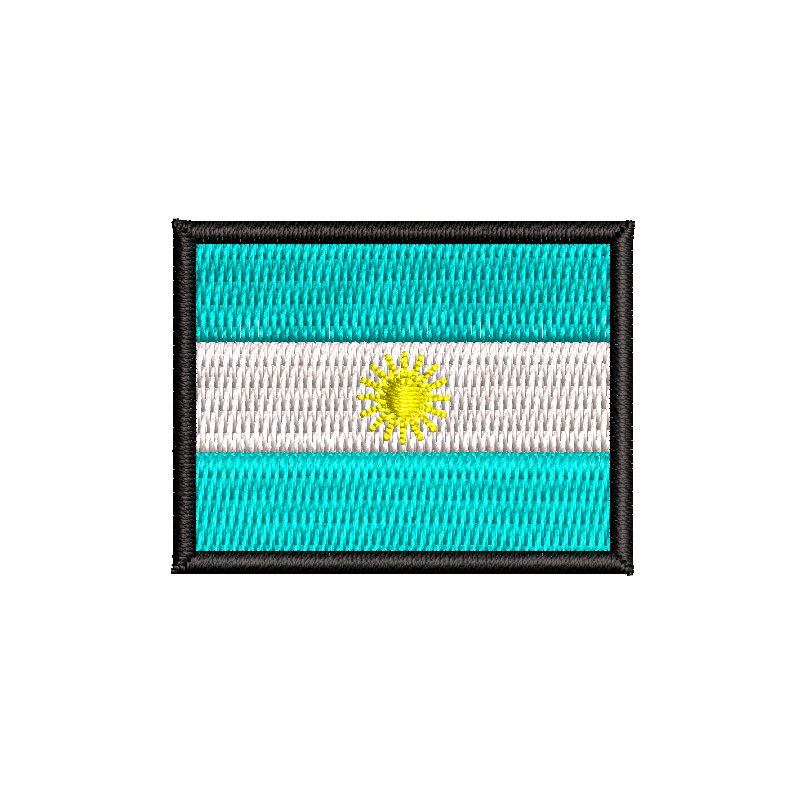 diseño de bandera de argentina pequeña para bordar