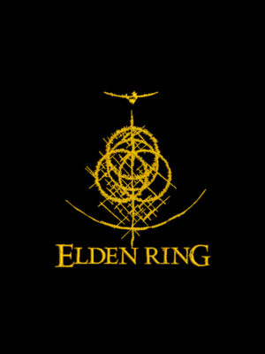 Diseño del logo de Elden Ring para bordar