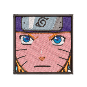 Diseño de Naruto de frente (parche cuadrado) para bordar
