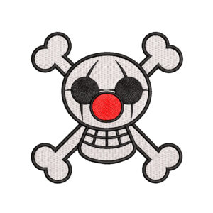 Diseño de la Bandera pirata Buggy Jolly Roger de One Piece para bordar