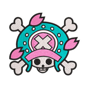 Diseño de la Bandera pirata Chopper Jolly Roger New World de One Piece para bordar