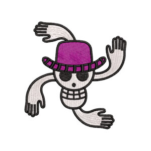 Diseño de la Bandera pirata de Nico Robin Jolly Roger de One Piece para bordar