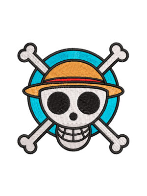 Diseño de la Bandera pirata Luffy Jolly Roger New World de One Piece para bordar