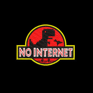 No internet dino para bordar