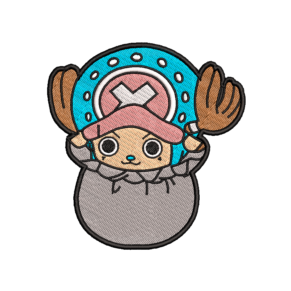 Diseño de Tony Tony Chopper de One Piece para bordar